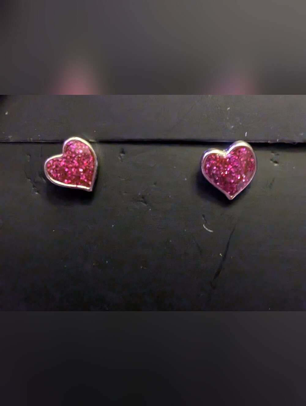 4pk Of Sparkle Heart Earrings